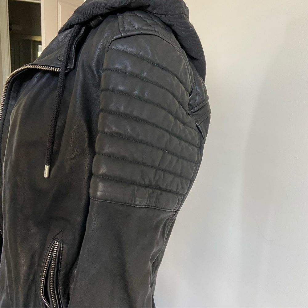 All Saints Men’s Leather Jacket - Picture 5 of 8